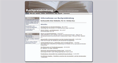 Desktop Screenshot of preisbindungsgesetz.de